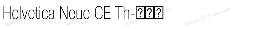 Helvetica Neue CE Th字体转换